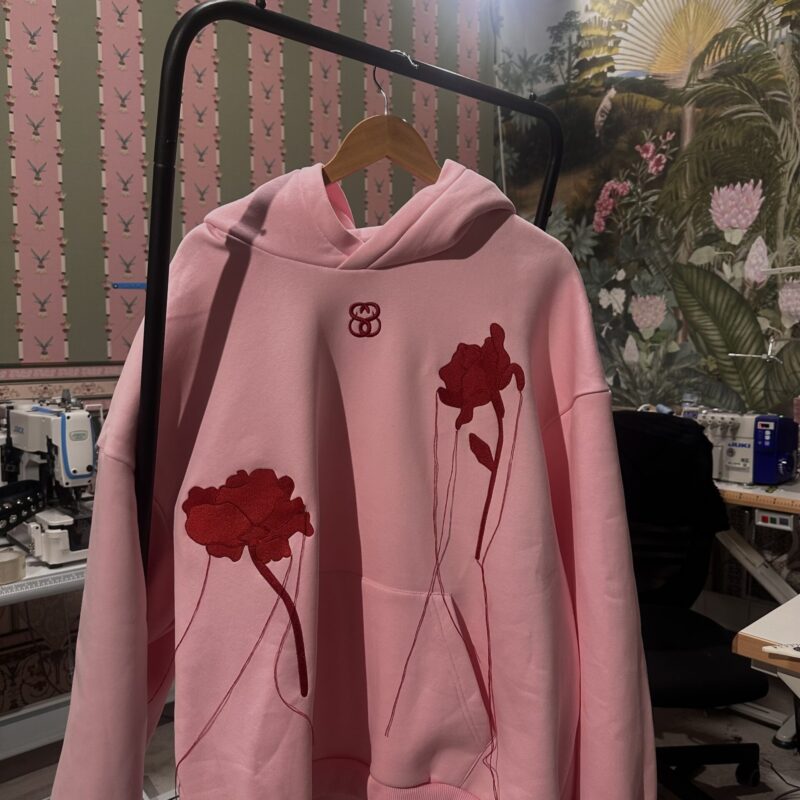 Cotton Candy Flowers Hoodie
