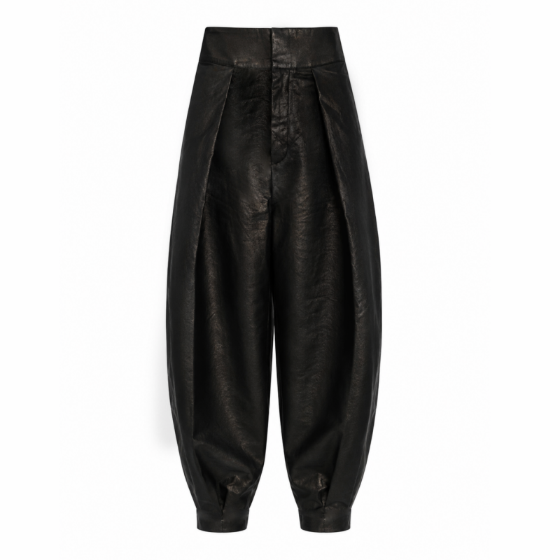Glossy Barrel Trousers